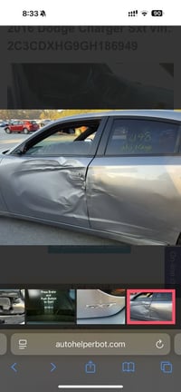 شباب جارجر ١٦بدون ايرباك حادثه كدامكم بيه بابتين مبدلات نفس اللون وجام...