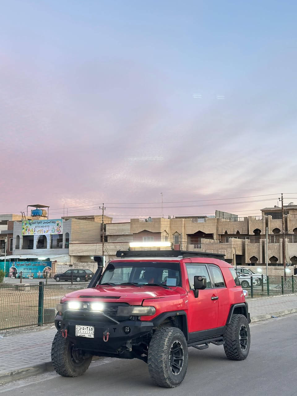 السلام عليكم
اف جي 2007
4×4
رقم بغداد بأسمي
بيها منظومة غاز 60لتر خزان دائري اسفل السيارة المرغوب
مصبوغة حزام تغير لون للجمالية بدون حادث او جفية
 بالسنوية احمر غير محدد
بصمة تشغيل عن بعد
نظام ترحيب
دعاميات امامية خلفية + دوسات حديد
عليها ادامة كاملة لمنظومة البانزين +منظومة البريك+هيدروليك الكير+هيدروليك بور الستيرن+دهن الاكسل الخلفي
صدر جديد امامي خلفي + صلايب الكاردن الامامي والخلفي
سلف + داينمو جديد
تبريد منظومة جديدة شرط ثلج
معلاية 2 انج
تايرات جبلي
سيباية حديد ترهم عليها خيمة+درج 
بروجكترات امامي خلفي 
مكان السيارة بغداد حي الجهاد *********** 
السعر 145
