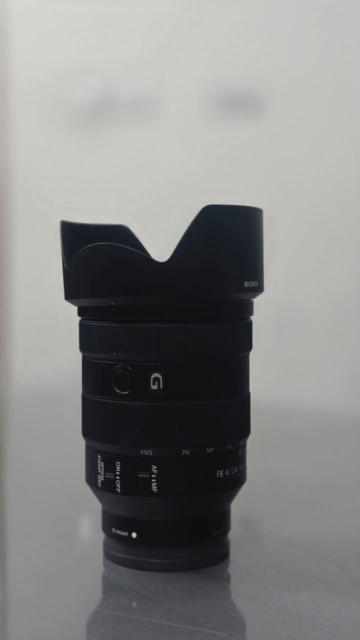 عَدَسة سوني g master
24_105 
G oss 
مثبت بصري 
إستخدام بَسيط جداً 
التواصل واتساب 
***********
