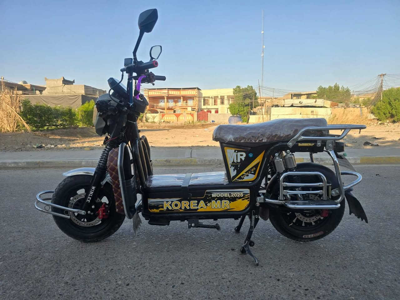 سلام عليكم
دراجة شحن جبلي للبيع كشر بدون بطاريات 
كامل عل فحص بس برادله تخم بطاريات 
السعر /350الف وبي مجال 
الرقم الاتصال/***********
***********
