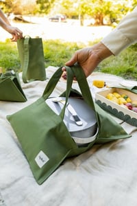 حامل مواعين • حامل بيض • قماش كتان ضد الماء