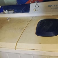 غسالة هيتاشي • عطل بسيط • ما تجمع ماي