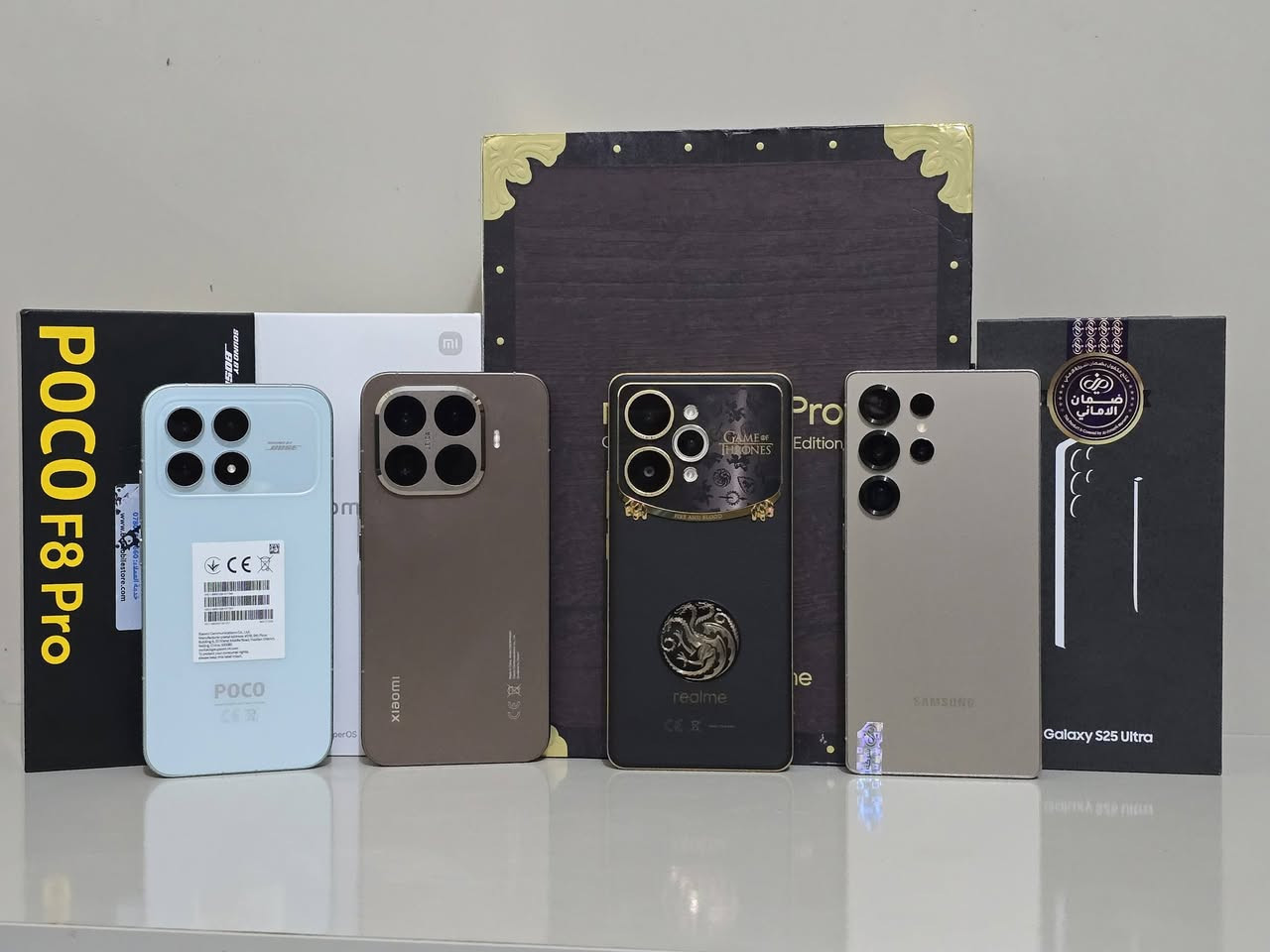 متاح مجوعة اجهزه نضافه 100بل 100 وضمان مكفوله من كلشي شرط الفحص مكاني كربلاء للتواصل على الرقم  ***************************

كلكسي اس ٢٥ الترا الجهاز نضيف كلش غراض كامله شخط مابي سعره ١١٧٥ قفله

شاومي ١٥ تي برو ذاكره 1 تيرا غراض كامله مكفول من كلشي اخو الجديد سعره ٨٥٠

بكوكو F8برو  الجهاز اخو الجديد مكفول كلشي ذاكره 512 سعره ٧٠٠

ريلمي 15 برو نسخت الكيم اوف ثرونز نسخه خاصه مستعمل اسبوع بس غراض كامله مكفول من الشخط سعره 675

 جميع الاجهزه مكفوله من كلشي وشرط الفحص والسعر بدون عمله لكول الاجهزه
