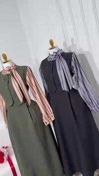 فستان العيد • دابل صيفي • مقاسات ٣٨-٤٨