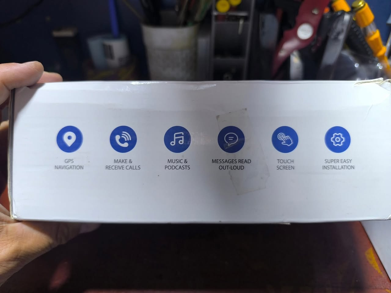 شاشة لمس 7 انج كاري بلي واندرويد اوتو  وكاميرا خلفيه 
 فول موصفات تجي وتفحصه وتاخذه متكدر تجي اكو توصيل 
***********
