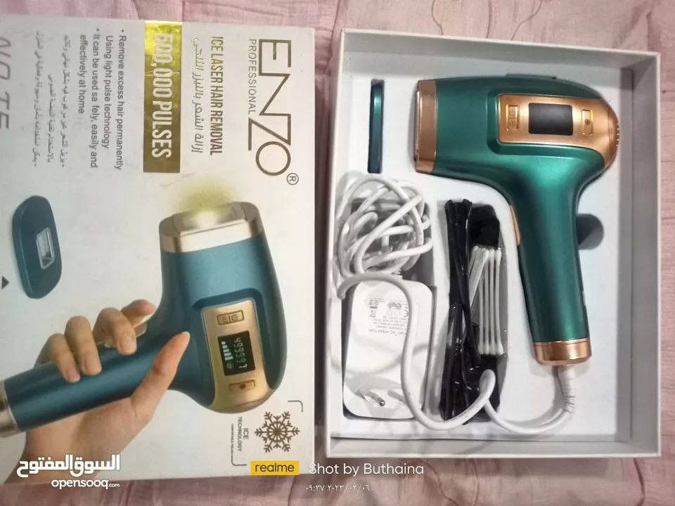 جهاز ليزر الثلجي الاصدار الجديد بقوة نص مليون ضربة
جهاز الليزر الثلجي لإزالة الشعر من ماركة ENZO الإيطالية يقدم أحدث تكنولوجيا في إزالة الشعر بشكل دائم ولا حاجة لاستخدام طرائق الإزالة التقليدية مع ميزة البرودة (الثلج) و بدقة ليزر مثالية جداً.

عمرها خساره الي متستخدمة
يكفيج ١٠ سنوات 
                          ENZO\\ (ثلجي)جهاز  الليزر 
💥جهاز ليزر لازالة الشعر💞
💥فول بدي 💞بارد...بارد...بارد..بارد
💥500 الف ومضة💞
💥يكفي ل 5 اشخاص او 10 سنوات لشخص واحد💞
💥يحتوي على عدسة  قابلة للاستبدال لازالة الشعر ونظارة البشرة💞
👆👆👆👆👆👆👆👆
الليزر المنزلي البارد 
جهاز ليزر بارد لإزالة الشعر بشكل دائم ✔ ماركة انزو الإيطالية وتخلصون من جلسات المراكز 

أحدث تكنولوجيا في إزالة الشعر بشكل دائم لا حاجة لنزع الشعر بالطرق التقليدية بعد الآن

يستخدم للوجه وكامل الجسم والمناطق الحساسة
الحل الأمثل لجميع مناطق الجسم
500 الف نبضة ضوئية  ✨
لا تسبب الألم وأكثر أماناً من الطرق التقليدية ( مثل الحلاقة أو إزالة الشعر بالحلاوة أو الشمع)
تكنولوجيا (IPL) لإزالة الشعر بصفة دائمة طريقة مثبتة طبيا
هي تكنولوجيا متطورة لإزالة الشعر بصفة دائمة عن طريق الضوء، فهي تمنح نتائج مماثلة لنتائج إزالة الشعر بالليزر في الصالونات الاحترافيّة وتستعمل بكل خصوصيّة في البيت. مناسب لكلا الجنسين ولمختلف أنواع البشرة وطبيعة الشعر
قام بإستخدام الجهاز اكثر من مليون مستخدم واثبت فعاليته
جهاز استشعار لضمان السلامة عند الإستخدام 
علاج كامل للجسم في 40 دقيقة فقط
* للحصول على أفضل النتائج يفضل إستخدام الجهاز خلال الأشهر الثلاثة الأولى مرة كل اسبوعين ، وبعد ذلك مرة كل شهر حتى تحصلين على النتيجة النهائيه
توجد نظارات للحماية من الليزر مع الجهاز
ايطالي 💯💯 بغداد, العراق


**إذا كنت صاحب هذا الإعلان وتريد حذفه لأي سبب، رجاءا أرسل رسالة إلى الدعم الفني**