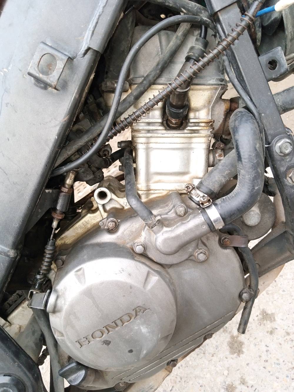 للبيع دراجة نارية نوع هوندا، اللون برتقالي مع بعض الملحقات المفقودة. الدراجة تحتاج إلى بعض الصيانة، بالإضافة إلى بعض القطع المتوفرة كما هو موضح في الصور. المحرك من نوع هوندا وقوي، ويحتاج إلى مراجعة للتأكد من كفاءته. التصميم كلاسيكي ومناسب لمحبي الدراجات ذات المظهر الرياضي الكلاسيكي.