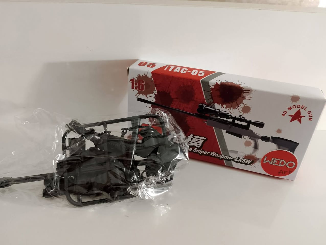 للبيع مجسم لبندقية قنص يسمى "Long Range Sniper Weapon - LRSW".
بمقياس 1:6.
يأتي المجسم في مجموعة تجميع بلاستيكية تُعرف باسم "4D Model Gun".المجموعة مخصصة للعرض والتركيب، ولا تحتوي على وظائف إطلاق حقيقية.
المجسم مصنوع من البلاستك بلكامل.
تفاصيل دقيقة جدا.
السعر5الف.
يتوفر توصيل لجميع المحافظات.


**إذا كنت صاحب هذا الإعلان وتريد حذفه لأي سبب، رجاءا أرسل رسالة إلى الدعم الفني**
