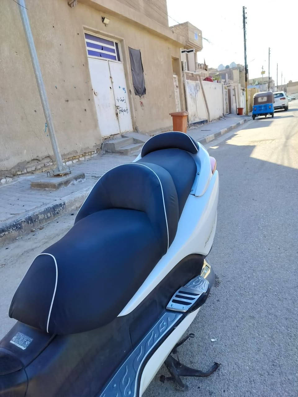 سلام عليكم فورزه رنبه 9/0 /7كير /4تحؤيلات استيرن رياضي  استاند حساس منضؤمه زنؤن متغير   بكلايت كرستال اكلؤب جنطه 
كهربايات كيجات كلهه شغاله 
لون مميز بلاد دراجه نضافه فؤل 
اؤراق كامله  تخم تاير جديد طستهه ناعمه 
 دراجه مكفؤله  كلهه  شلعه ؤمعدل فؤل سعرهه مليؤن و 300مكانهه بغداد شراي اتصل عرقم ؤتدلل رقمي***********
