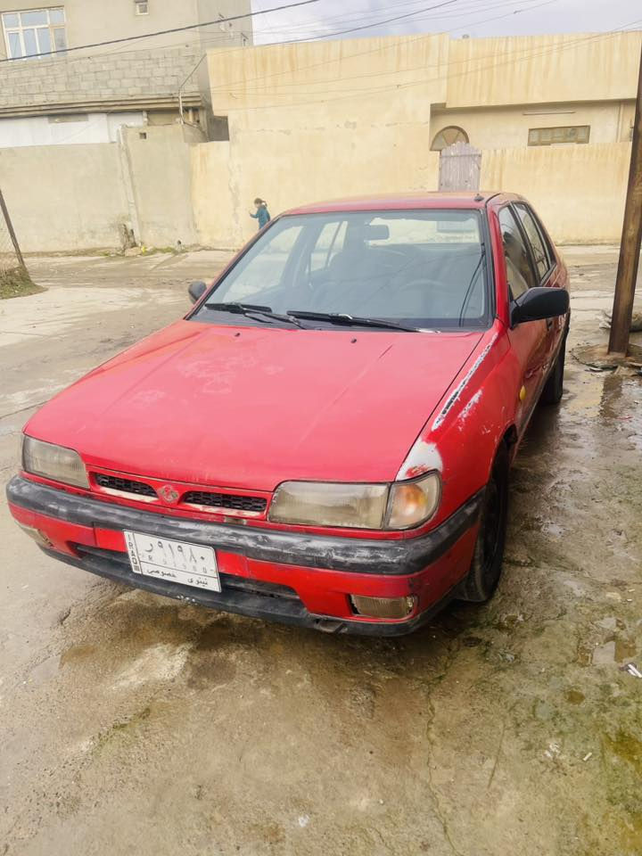 نيسان صني
موديل 1992 
اللون احمر غير محدد 
كير ومحرك شرط (مال كصه ) 
طخم امامي وخلفي جديد 
بدون دواخل 
دوشمه جديده 
رقم نينوى ألماني 
سنويه لي 2028
كوبون بانزين بيها 
لايوجد عليها اي غرامات 
شرط التحويل 
السعر 30$ وبيها مجال قليل 
للتواصل ***********
              ***********
