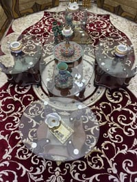 طقم قنفات • ديوان • طاولة زجاجية