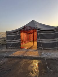 ⛺️ خيمة ملكي للبيع — بحالة جيدة 🔹 القياس: 8 × 5 متر   🔹 القماش: 3 طبقا...