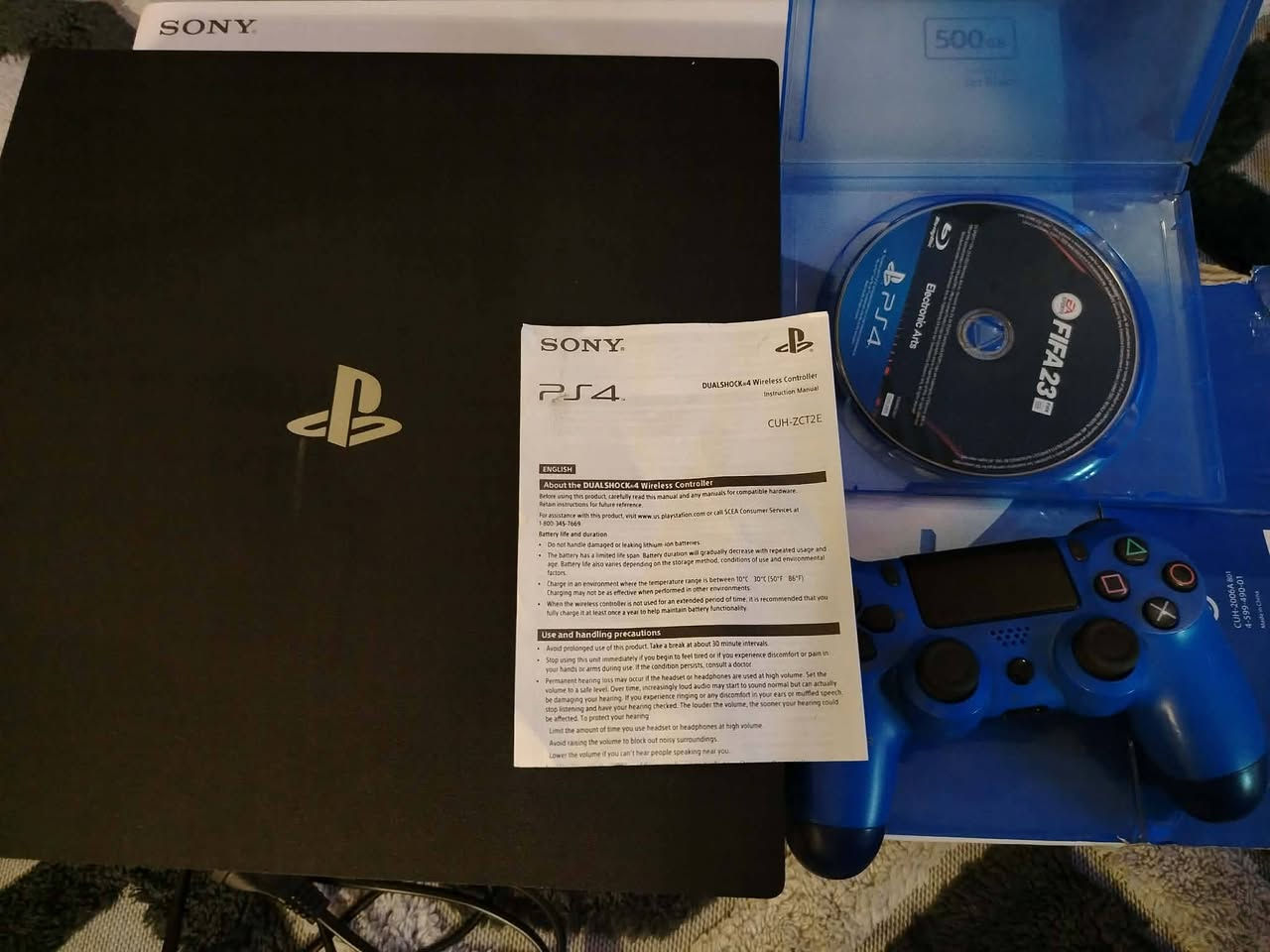 بلي 4 برو  ذاكرة 1 تيرا نظام 13.2 متروك لغرض التهكير مستقبلا الفيشة الناعمة نسخة ال eco اخر اصدار لل 4 برو نظيف لوك ستيكر ممفتوح ولا مصلح  مع جويستك تجاري واحد وقرص فيفا 23 مع كيبلاته ال 3 باور وشحن جويستك و HDMI مع كارتونة بس مو مالته مكاني بغداد السعر    250 الف متوفر توصيل كل العراق .


**إذا كنت صاحب هذا الإعلان وتريد حذفه لأي سبب، رجاءا أرسل رسالة إلى الدعم الفني**