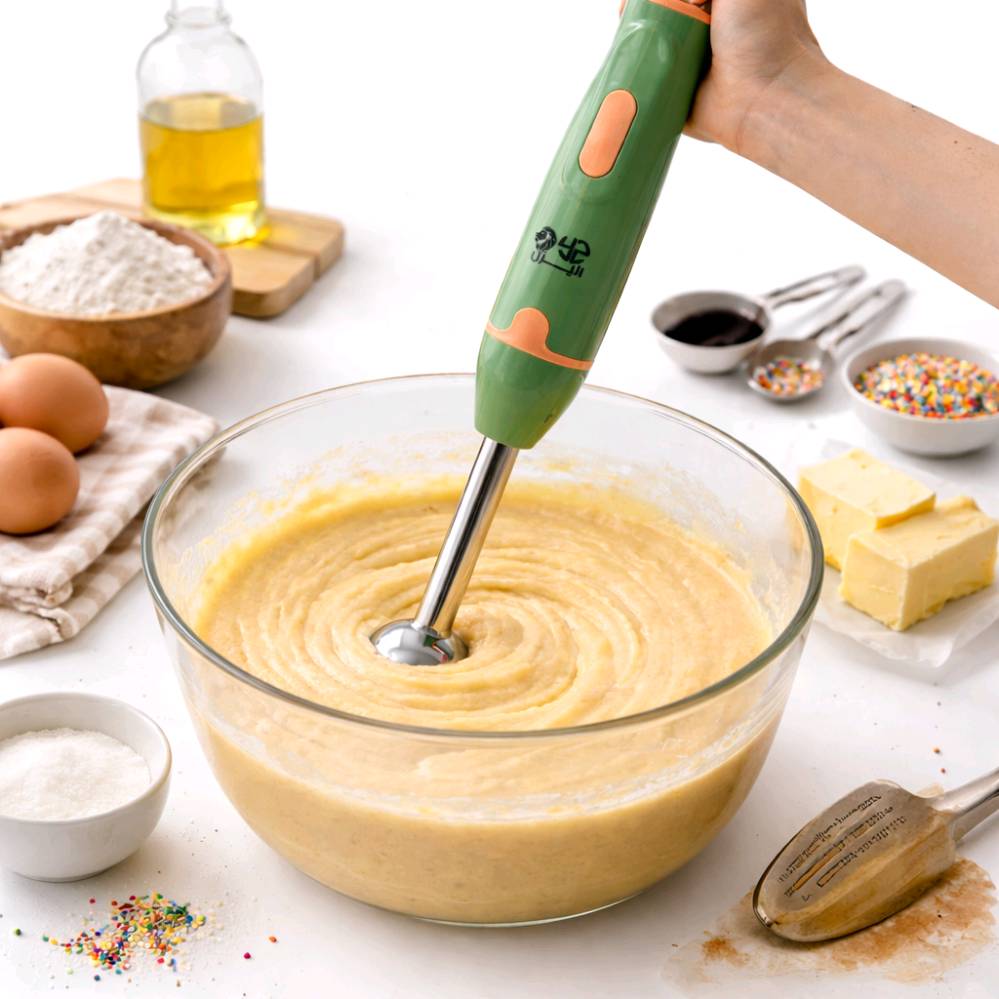 خلاط سيلفرز كرڤيست (Silvers Crvist) اليدوي موديل Z-1629 هو أداة مطبخ متعددة الاستخدامات وفعالة.

محرك هادئ وعالي السرعة: يوفر أداءً قوياً لإنجاز مهام الخلط والهرس بسرعة ودون إزعاج.

سهولة الاستخدام والتنظيف: يتميز بتصميم مريح يضمن قبضة ثابتة، كما أن الأجزاء القابلة للفك تجعل تنظيفه سهلاً وسريعاً.

شفرات متينة: يحتوي على شفرات من الفولاذ المقاوم للصدأ (ستانلس ستيل) حادة ومتينة، مصممة لهرس الفواكه والخضروات واللحوم.

مثالي لمختلف الأطعمة: مناسب لتحضير مجموعة متنوعة من الأطعمة والمشروبات، بما في ذلك العصائر، الشوربات، وأطعمة الأطفال المهروسة.