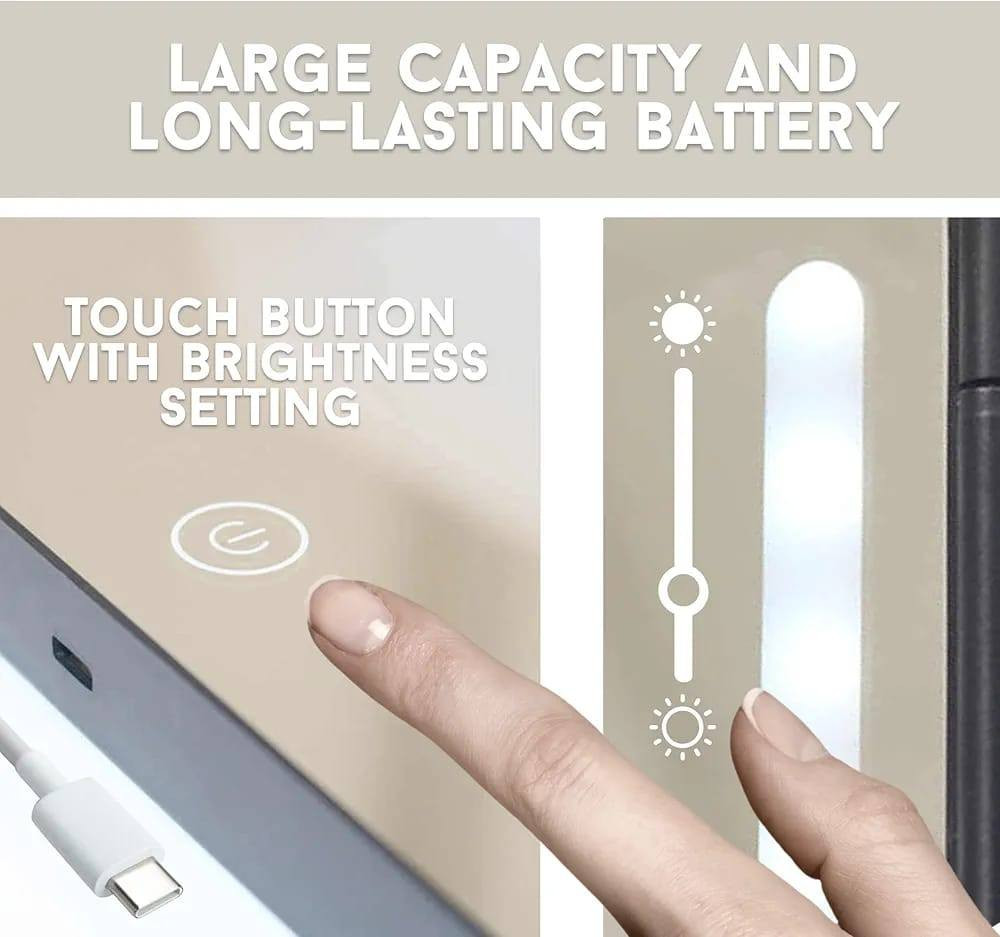 بسم الله
يوجد توصيل لجميع المحافظات العراقية 5 ألاف دينار فقط
***********
مرآة ثلاثية الاتجاهات مزودة بمصابيح
