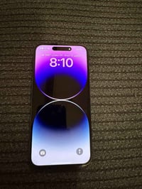 ايفون 14برو ماكس جهاز نظافة 100% بطاريته 86 ذاكره  256 اللون بنفسجي ال...