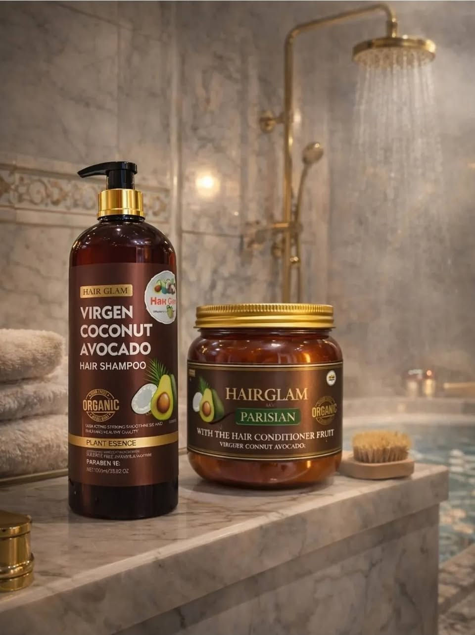 دليلي شعرك بمزيج الطبيعة الساحر!🎊

#عـــــــرض
مجموعة Hair Glam المتكاملة (شامبو + بلسم + سيروم) 
✅ تغذية عميقة من الجذور حتى الأطراف.
✅ حماية من الحرارة والعوامل الجوية.
✅ لمعان طبيعي يدوم طويلاً.
​
​الشامبو: ينظف بلطف (خالي من السلفات) ويحافظ على زيوت شعرك الطبيعية.

​البلسم (حمام الكريم): يغذي بعمق بفضل خلاصة الأفوكادو وجوز الهند العضوي.

​السيروم الذهبي: اللمسة النهائية لمحاربة الهيشان وحماية شعرك طوال اليوم

 وداعاً للشعر الجاف والمتقصف! 🥑🥥

استثمري في جمالك، لأن شعرك يستحق الأفضل! 👸
متوفر الآن - كمية محدودة! ⏳

📥 للحجز والاستفسار،واتساب أرسلي رسالة الآن!
***********
***********

