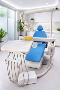 كرسي اسنان مستخدم للبيع  بسعر ٤٥٠ مع ضمان صيانة شهرين  ٠٧٧٢٦٦٦٥٣٩٢ مهن...