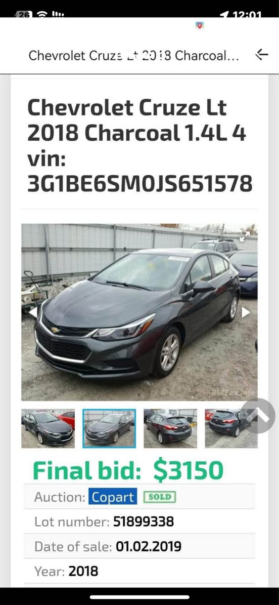 كروز هاش باك موديل 2018
فول مواصفات حادثها بابين سكن وجاملغ خلفي بدون ايرباك بجم كبس وخلف كبس ماشيه86كيلومتر كلشي جديد دهن كير دهن مكينه صدر حداديه بشرط الفحص  سنويه جديده كير ومكينه بشرط حته سيرفيست ممشتغل سياره استعمالي الخاص وحيل معتني بيها  سعر 92 وبي مجال بسيط للشراي تواصل ؏ الرقم 
***********
*********** أربيل, العراق
