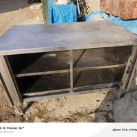 للبيع ميز ستل ستيل وزن ثقيل ارتفاع ٩٥ عرض ٨٠ طول متر و٤٠ ب ١٠٠ لف نهاي...