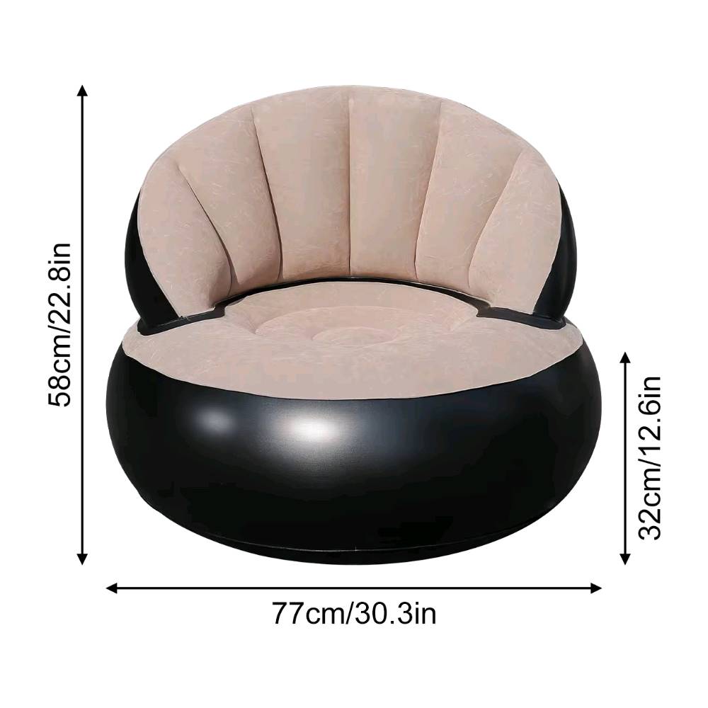 أريكة هوائية فردية – Inflatable Sofa (Single Size)

أريكة هوائية فردية بتصميم عصري، مناسبة للاستخدام المنزلي الخفيف وتوفير جلسة مريحة لشخص واحد.

• تصميم أريكة هوائية مخصص لشخص واحد (Single Size)

• شكل دائري بظهر مرتفع

• مناسبة للاستخدام الداخلي

• تظهر العلبة توفر الأريكة بعدة ألوان

• سهلة التخزين عند تفريغ الهواء (واضح من طبيعة المنتج الهوائي)

• الحجم: فردي (Single Size)
• الأبعاد: 85 × 74 سم
• الأبعاد بالبوصة: 33.5 × 29 إنش
• طريقة الاستخدام: نفخ هوائي