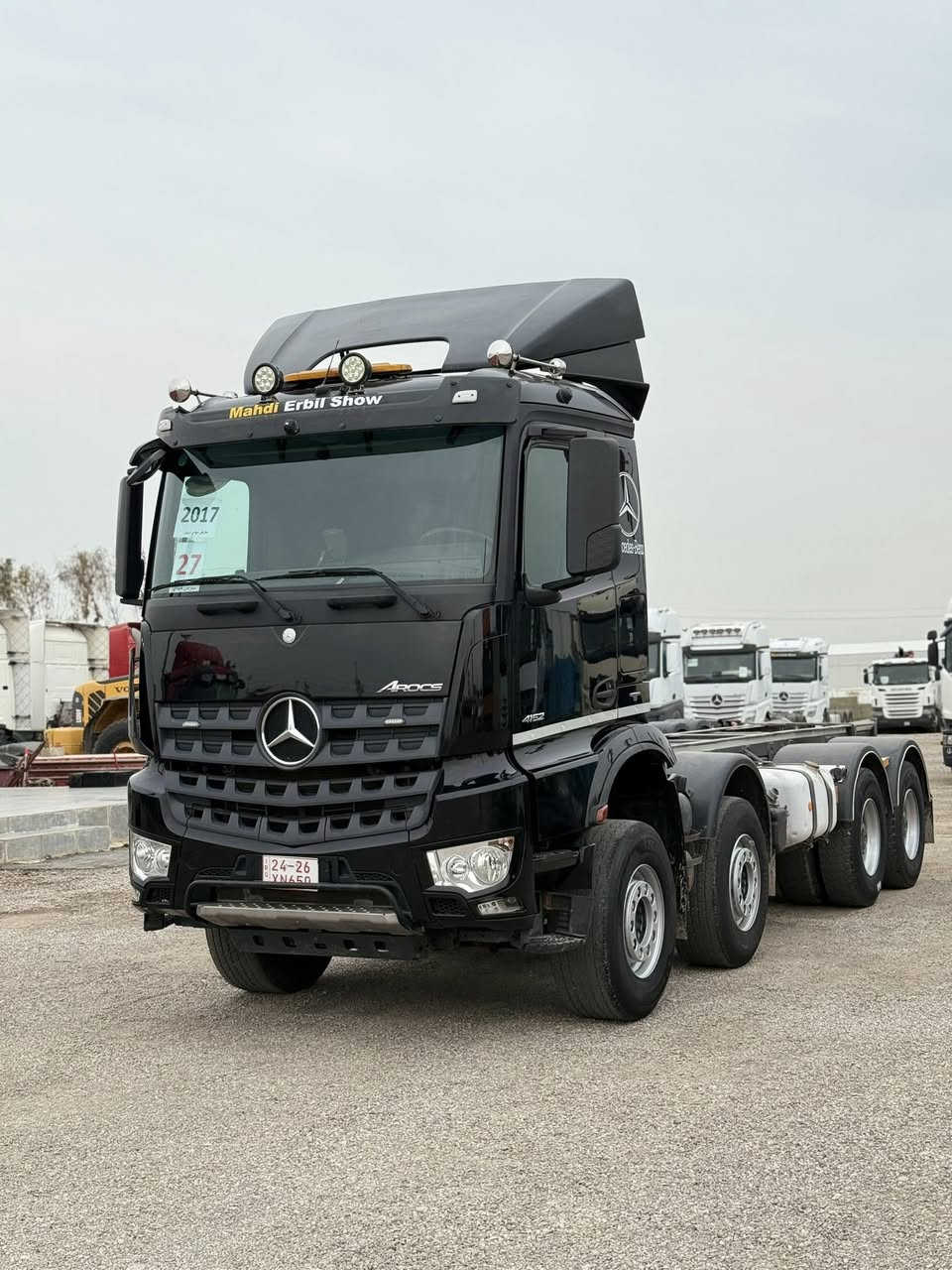 معرض مهدي اربيل
نوع : مارسيدس اروكس عكرب
موديل : 2017
حجم :4152
ألون : اسود  
مواصفات: اروكس 4152 قمار ربع بيلادي عكرب فعل مجموع جيف بيلادي 4 وركات كدام 3 شيال شانس جيف جديد نضيف
گير : توماتيك
 العنوان : اربيل  قوشتب تريق كركوك  معرض مهدي اربيل 
***********
***********
