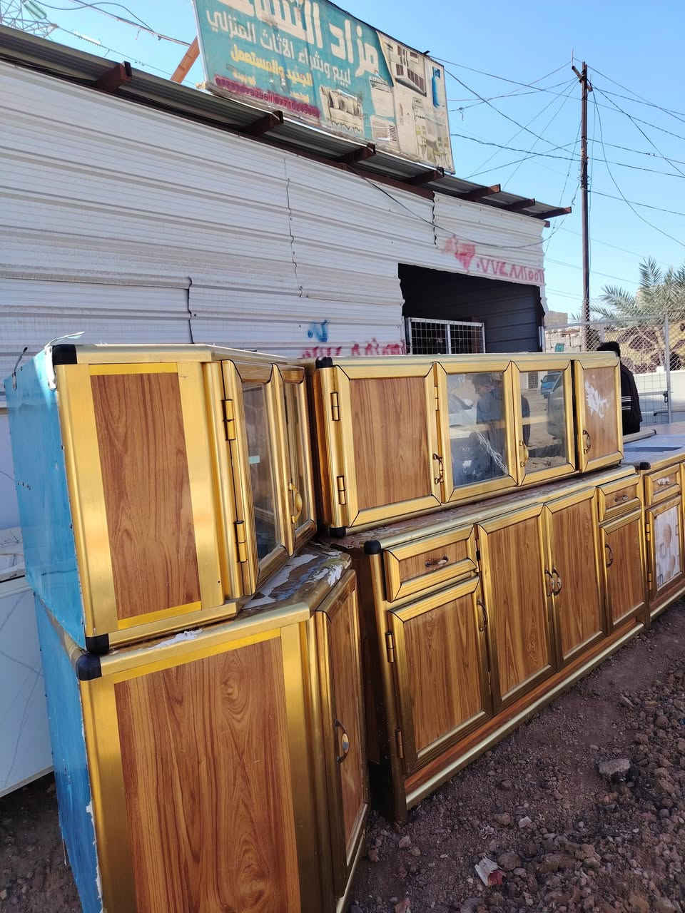 كاونتر حطاطة تكمة يتكون من 5 قطع ارضية وملحق وزواية وسنك مع انواع الاثاث المنزلي للبيع والمراوس وبأسعار مناسبة للاستفسار راسل الصفحة او اتصل ***********
