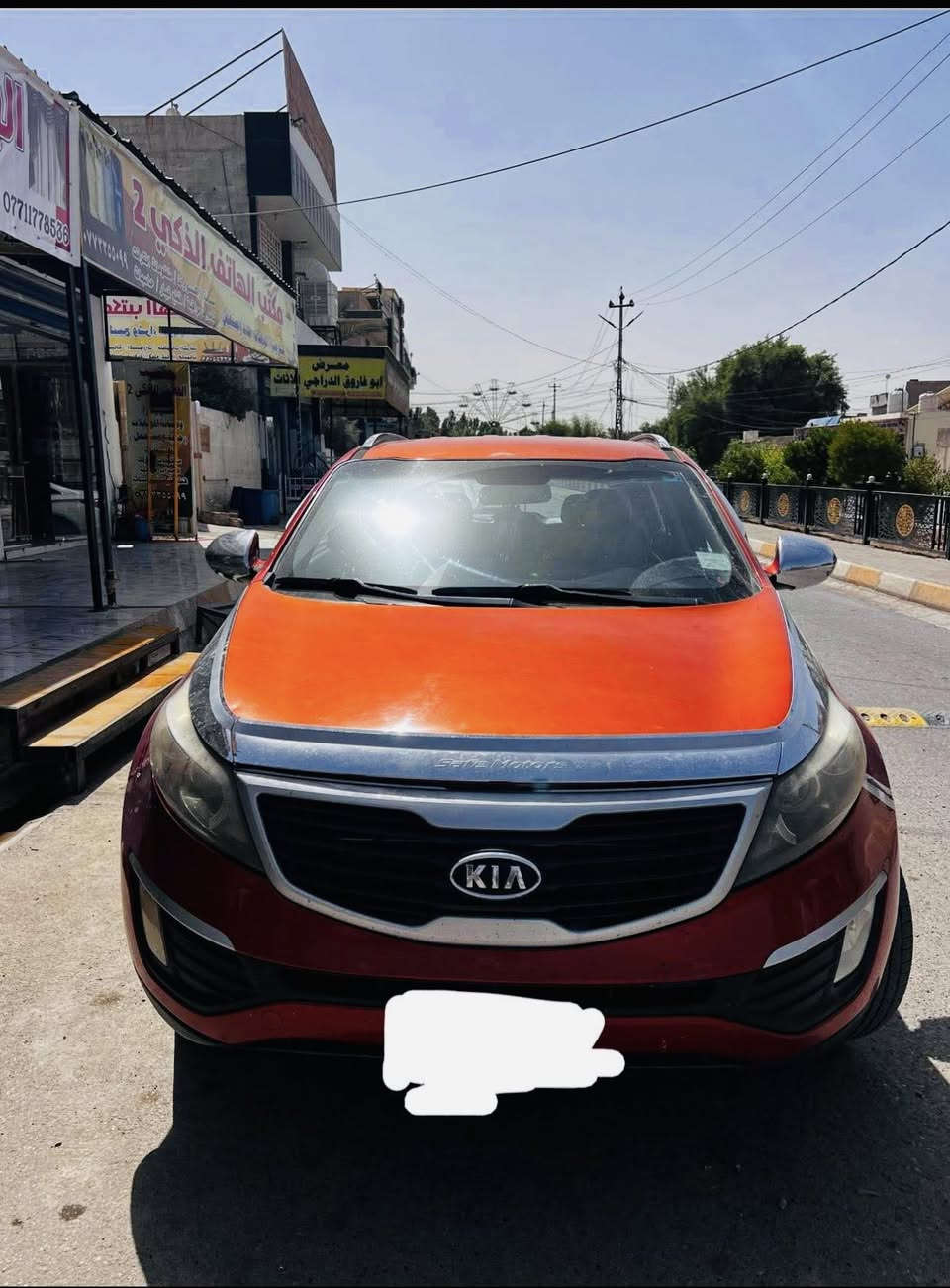 سبورتج 2012 للبيع أو مراوس
لون مميز مشمشي 
محرك 2400 
محرك كير  كفالة 
صدر تخم تاير كلة جديد 

صبغ الحاملوغ الأمامي وشوية من الباب بدون حادث فقط رش 
تبريد تدفئة شغال داخل نضافة 99/100  
سيارة حيل نضيفة ومالت جناي ما تصرف عليه كلشي كاملة مكملة 
رقم بغداد  تحويل مباشر 
السعر /135 وبيها مجال للطيبين 

غير متواجد ع الفيس 
الاتصال /***********
