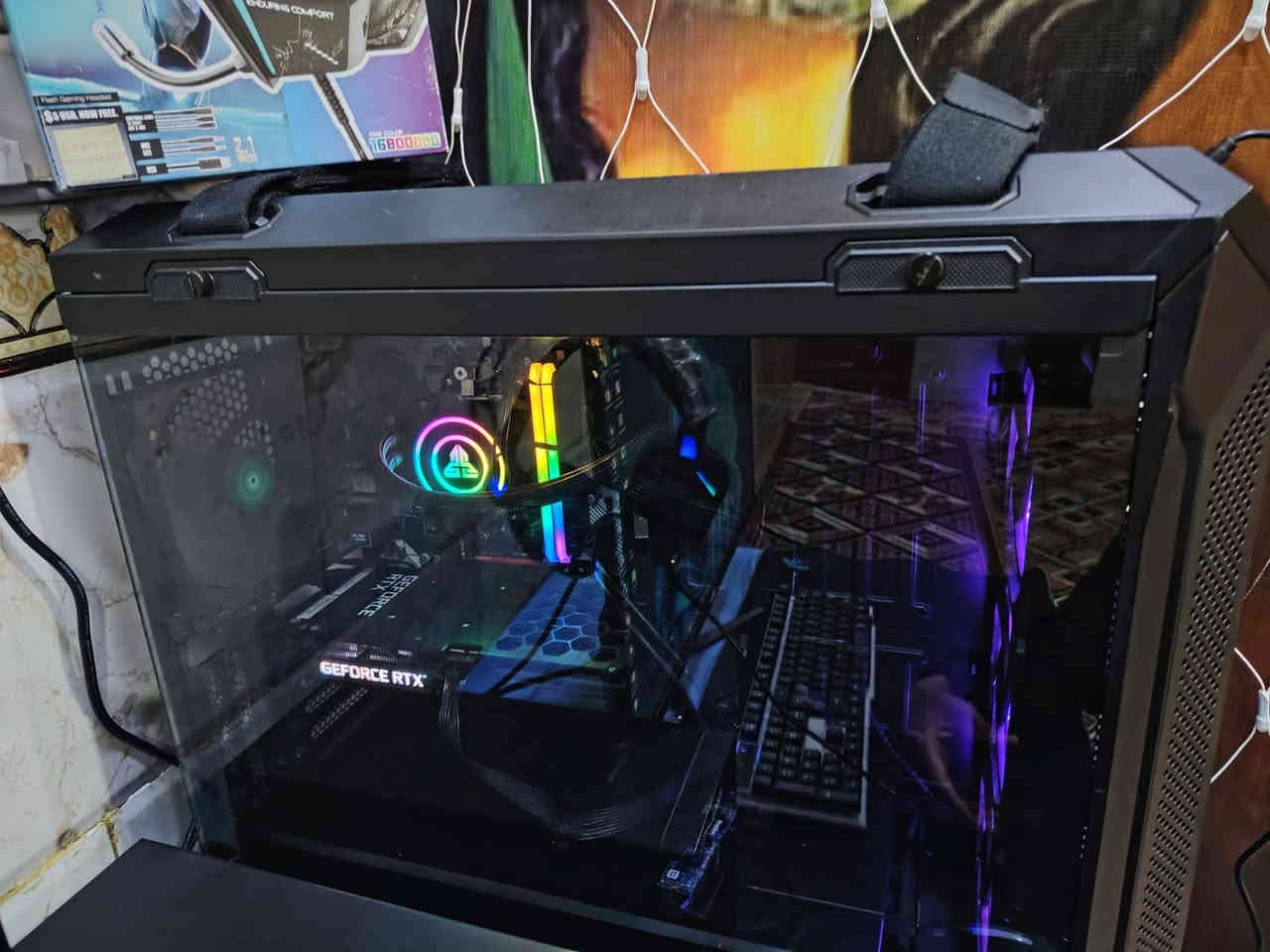 تجميعه PC كامله فول مواصفات معه هرد احتياطي جيده لل العاب للإستفسار اتصل على الرقم التالي :*********** بي واتساب منصب  بيه جميع برامج التصميم مونتاج  و الفوتوشوب ال21ول24 
عنواني:ميسان الماجديه نهاية شارع الجامع
