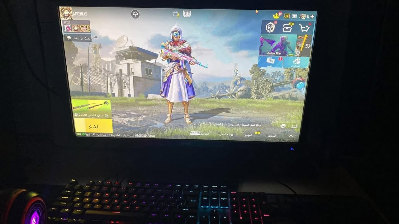 عليكم من رخصه الادمن المحترم 
Pc للبيع
المواصفات:
 Intel I5 9400f
Gtx 1660 6GB 3 fan gigabyte Oc 
Ram 16 GB كروشل
M.b asus h310M-K
 Power 600
SSD 1TB
monitor acer 24 inch 75hz routeted 
السعر500 الف 
للاتصال 
واتساب ***********
