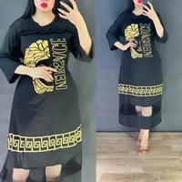 دشداشة نسائي • فانيل زبدة • فري سايز ٨٥ك