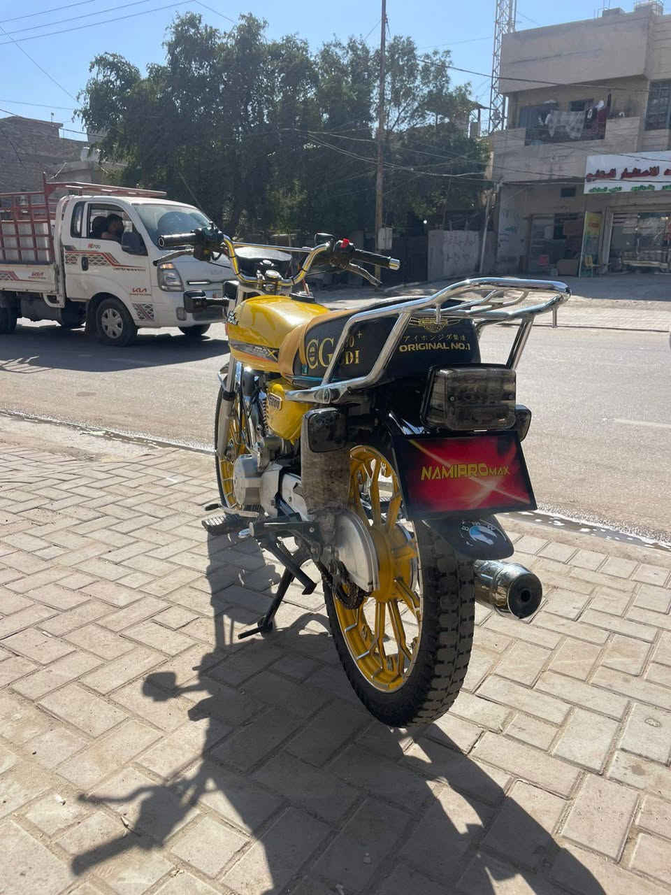 السلام عليكم. دراجة للبيع. نامة برو ماكس. مكينة 200 . سلف هندر. موديل 2025 . السعر 750 وبيها مجال دراجة نظيفة. المكان بغداد الدورة . رقم الهاتف ***********
