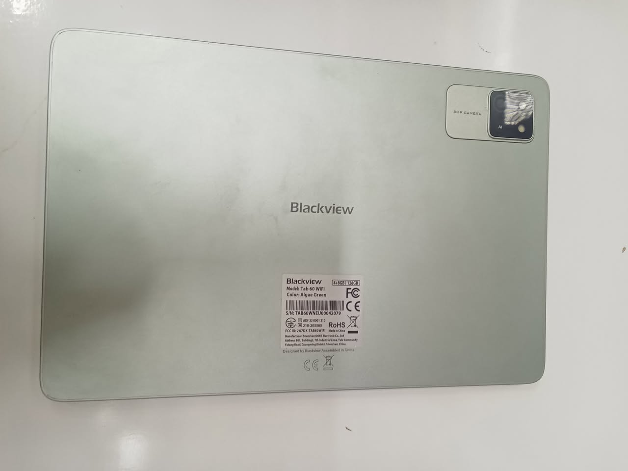 السلام عليكم 
Tap 60 
مساحه التخزين 128
المعالج 8 اساسي ماكس 1.8 غيغاهرتز
ذاكرة عشوائية 4+2
دقه الشاشه 1280×800 
بطارية 5100mAh
لمس سلس 
النظافة 90% 
ما مفتوح 
اصدار 14 Android 
يشغل وضع pc 
العنوان حي المكرمه شارع الطاقه 
وهذا رقمي بي واتساب ***********
سعره 150 وبي مجال بسيط
