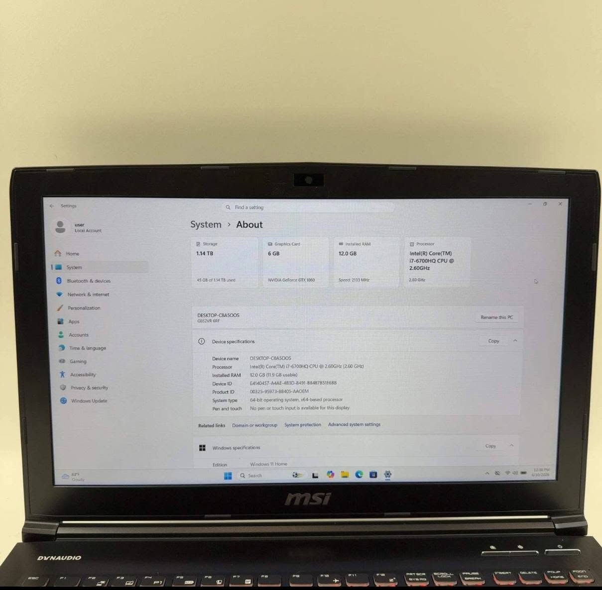 السلام عليكم شباب
MSI Sword 15 GE62VR

 i7-6700HQ 

12GB RAM

 1TB HDD

 256GB SSD

 GeForce GTX 1060

اشكد يسوة


**إذا كنت صاحب هذا الإعلان وتريد حذفه لأي سبب، رجاءا أرسل رسالة إلى الدعم الفني**