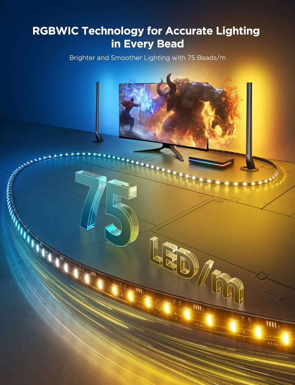 Govee AI Sync Box Kit 2

وصف
الموديل: H6603 (لأجهزة الكمبيوتر مقاس 27-34 بوصة)

انغمس في الترفيه من الجيل التالي: ارفع إعداد الألعاب الخاص بك باستخدام Govee AI Gaming & TV Sync Box Kit 2، مجهز الآن ب HDMI 2.1 للحصول على صور 8K سلسة بدقة 60 هرتز و 4K بسرعة 144 هرتز. جرب إضاءة RGBWIC 4 في 1 نابضة بالحياة، وتأثيرات تعتمد على الذكاء الاصطناعي، وتقليل التأخر مع دعم VRR و ALLM. قم بالترقية إلى مستوى جديد من الانغماس في الألعاب والترفيه اليوم!

تمت ترقية HDMI 2.1: اعتماد أحدث واجهة HDMI 2.1 لنقل البيانات، فإنه يتيح مزامنة الشاشة والإضاءة، ويدعم ما يصل إلى 8K عند 60 هرتز و4K عند 144 هرتز ويوفر تجربة ألعاب سلسة وعالية الوضوح.
يدعم VRR وALLM: يقلل من التأخر وتمزق الشاشة (أي ألعاب FPS وبعض ألعاب RPG) بمعدل إطارات يتجاوز 120 هرتز.
رقائق الذكاء الاصطناعي الأولى في الصناعة: تعلم الذكاء الاصطناعي العميق من محتوى الفيديو لتشغيل تأثيرات إضاءة محددة وغامرة.
إضاءة RGBWIC 4 في 1: يضمن الخلط رباعي الألوان ضوءا أبيض نقيا ومزجا دقيقا للألوان للحصول على تأثيرات نابضة بالحياة، مما يجعله أكثر ملاءمة لمرئيات اللعبة.
ضوء الشريط المطور: مع 75 مصباح LED وسطوع 450 لومن كل متر، يوفر شريط الضوء عالي الكثافة تجربة أكثر إشراقا وأكثر غامرة.


**إذا كنت صاحب هذا الإعلان وتريد حذفه لأي سبب، رجاءا أرسل رسالة إلى الدعم الفني**