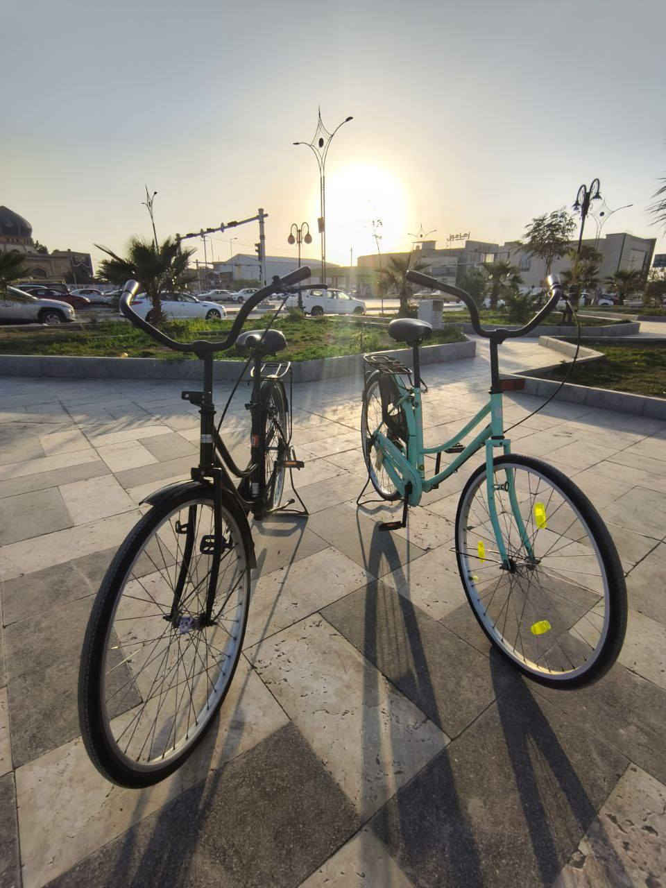 السلام عليكم بايسكلات للبيع صارلهن شهر من طالعات حاويه المكان ناصرية مركز  كلمن وسعره مو شراي لاتجي رقمي ***********
