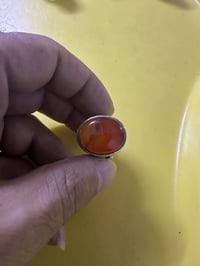 عقيق يماني • طبيعي • صياغة بحرينية