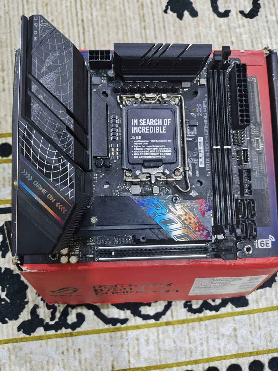 السلام عليكم
للبيع كومبو مذربورد mini itx الحجم الصغير
يفيد التجميعات الصغيرة خصوصا ويركب على كل الكيسات اعلى فئة
 ROG STRIX B760I GAMING WIFI
يدعم معالجات جيل 12 و13 و14 كل مواصفاته موجودة بالبوكس ويجي وياه antenna خاصة بالوايفاي جديدة لان كنت اركب Lan 
مع المعالج المرغوب i5 12400f مع البوكس والمروحة الخاصة به المروحة جديدة غير مستخدمة المعالج استخدام اقل من سنة
سعر الكومبو 450 الف
سبب البيع حدثت المنصة واخذت معالج intel ultra 7 
عنواني البصرة واكو توصيل لأي محافظة


**إذا كنت صاحب هذا الإعلان وتريد حذفه لأي سبب، رجاءا أرسل رسالة إلى الدعم الفني**