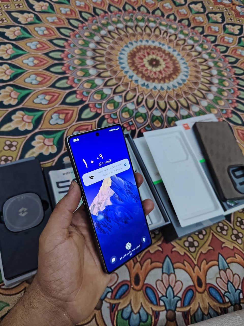 سلام عليكم انفنكس نوت 50 برو بلس 5g نضافة 98%100
256 رام 12+12 بطارية 5200 شحن سريع 100 واط 

بجي 120 فريم صوت ستيريو بصمه شاشه 

زوم100x كامرة 50 مكفول من التصليح والخلل 

 استخدام ايام هذة برو بلس مو بس برو اخوان

غراضه كامله كارتون سماعات شاحن لاسلكي

 وشاحن 100 واط أصلي مال الجهاز 

سعره 375  وبي مجال الجهاز أخو الجديد


**إذا كنت صاحب هذا الإعلان وتريد حذفه لأي سبب، رجاءا أرسل رسالة إلى الدعم الفني**