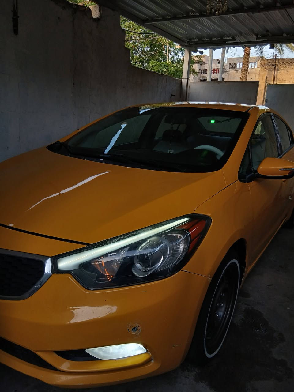 كيا فورتي١٤ تكسي حادثه بجم ١٠٥ بيه مجال للشراي رقم ***********
