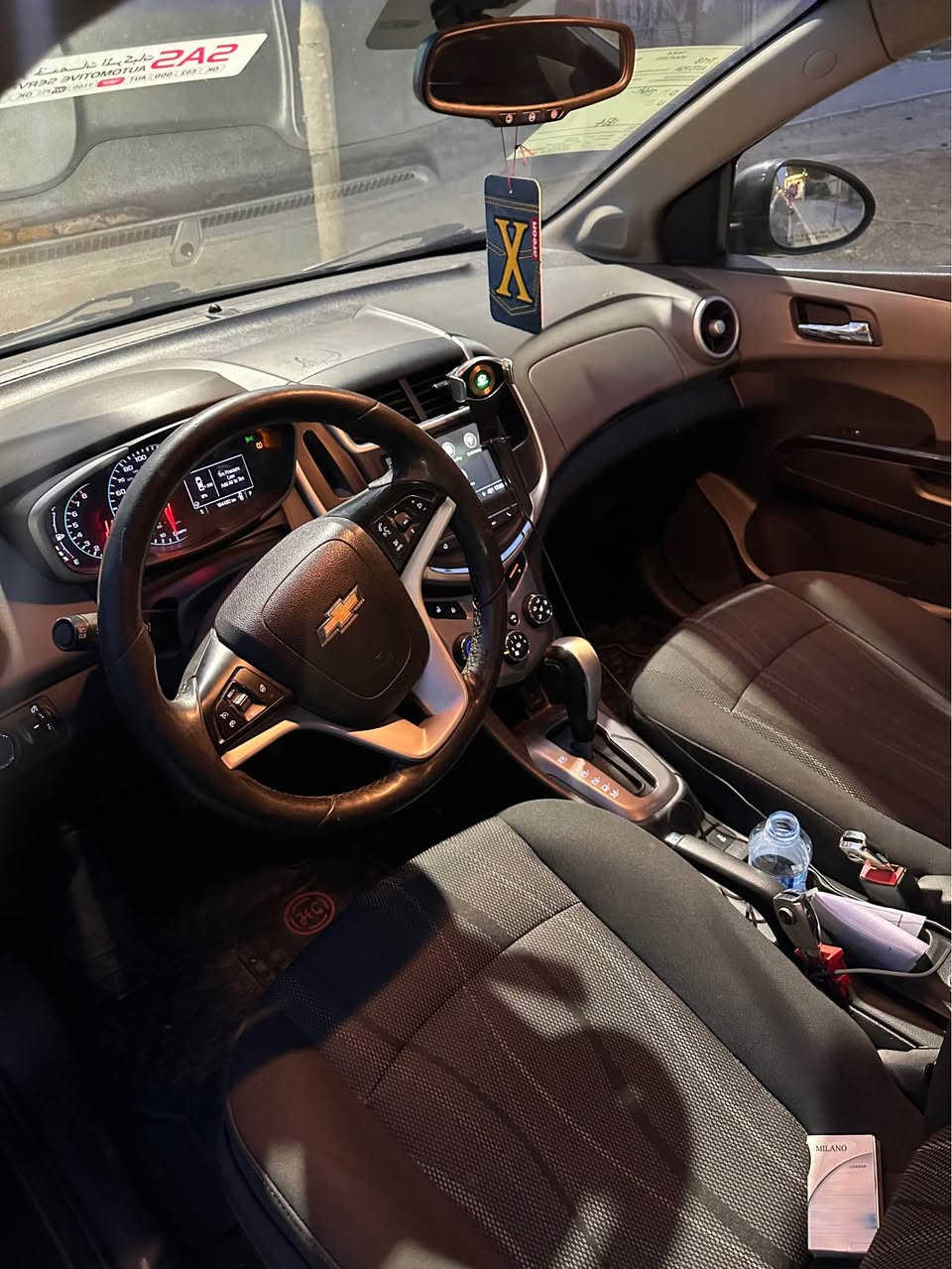 شوفرليت سونيك موديل 2018 سيارة كلش جديد محرك 18 جبير
***********
سيارة بدون ضربه تبديل موصفات LTسعر 82

شاشه كاميرا حساسه كوشن كهربائي تشغيل بعد كوشن تدفاء
فول فول 
تحكمات استيران ويل جبير سيارة جاهز من كولشي دينار مصرف 
سنويه رقام جديد لحد 29 بي تفتر بنزين ⛽️ 
مابي بشرط كير محرك بشرط تبريد صدر جاهز  
كركوك واسطي *********** كركوك, العراق
