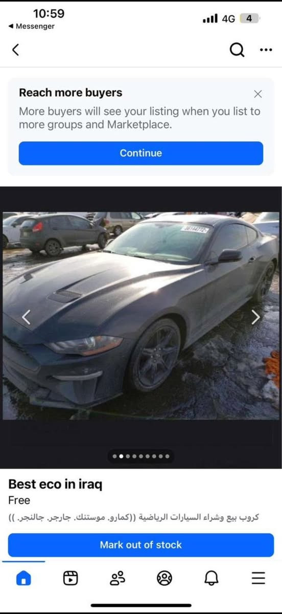 موستنك 2020 500Hp
سلام عليكم شباب موستنك ايكو بوست ماشية 57mi حادثها موجود بل صور وبيها تبديل جاملغ وبنيد نفس الون ممصبوغات بدون حادث!
السياره عليها 

عليها شوته كوستم
عطاسات
توربو ابكريد من شركه مامبا 
انتركولر ضخم
ميثانول 
داون بابيب 
دبات فورتك
وعليها  وياله ويلد
وجناح شيلبي
 برمجه ثلاث وضعيات
الوضعية الاولى اسرع مود بالسباره توصل 500hp
الثاني طلقات
الثالث اقتصادي
حادثها جاملغ  خلفي من امريكا
وبالعراق اقل الشبر بالبنيد (بدون حادث)
هزة جديده الرقم الجديد مناقصها شي السياره 
الراديتر الاصلي موجود وحجر البيئة هم موجود 
عارضها 170 وبيها مجال  
رقمي ***********
