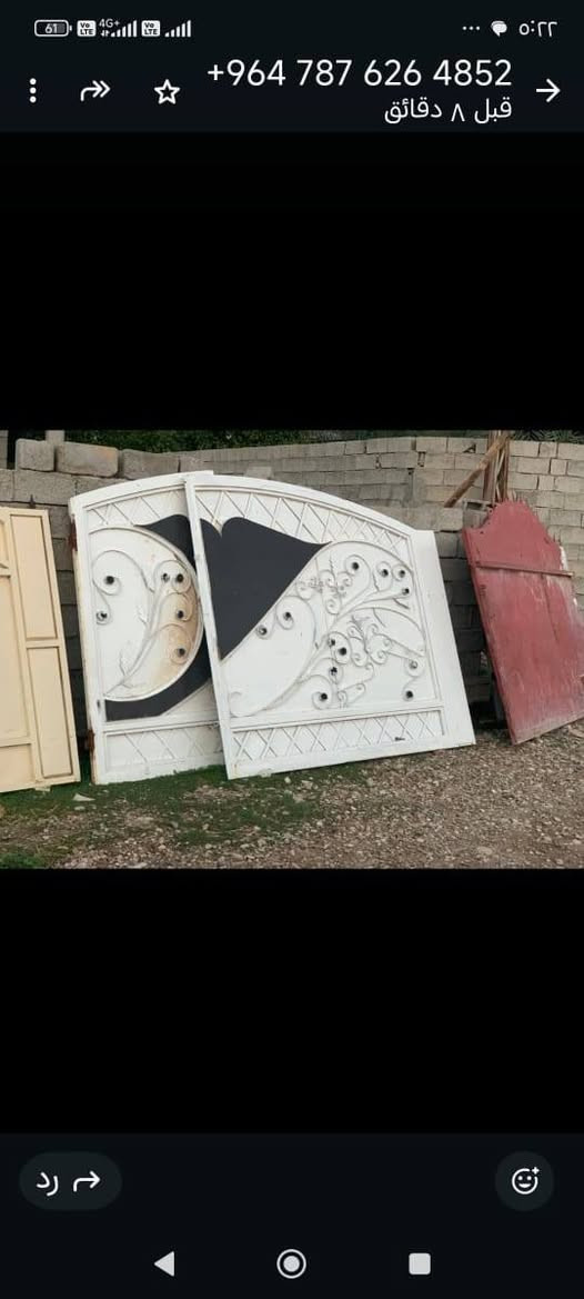 📢 سكلة أحمد اللهيبي للحديد المستعمل والجديد ترحب بكم 📢
@📦 وصلت البضاعة الجديدة! 🔧🪚🚪

بسم الله وعلى بركته، نوفر لكم اليوم تشكيلة مميزة من المواد الحديدية بأعلى جودة وأسعار منافسة:

🪜 درج دبل محجر أو درج تك محجر – (جديد فقط)
🚪 أبواب سلايت – (جديدة ومستعملة)+ابواب محلات 
🚪ابواب طلاكتين مستعمله + أبواب غرف وجه واحد ووجهين
شخاط مستطيل جديد+روطات مربعه (جديد)

📏 شيلمان + جينكو جديد 
📐 زوايا حديد – (مستعملة وجديدة)
📦 بواري حديد بمختلف الأحجام
⚙️ بواري صب ودنك صب – (أحجام متنوعة)
🪟 شبابيك مستعملة بحالة ممتازة
🧱 بوب بلاستك جديد بمقاسات متعددة
🧵 سيم شائك + منفاخي + سيم BRC بكافة الأحجام كما يوجد جوابي اكبار 

---

🟢 كما نشتري منكم أيضاً:
✅ أبواب وشبابيك مستعملة
✅ جينكو – شيلمان – سندويج
✅ حديد السكراب

---

📍 العنوان:
قرية الشيخ بابا أو عرب الجبيرة – طريق جلولاء - كلار
📌 بعد سيطرة أم الحنطة مباشرة

📞 للاستفسار والتواصل – واتساب وماسنجر متاح:
***********

🛠️ حيّاكم الله – زيارتكم تسعدنا في أي وقت
سكله احمد اللهيبي للحديد مستعمل

