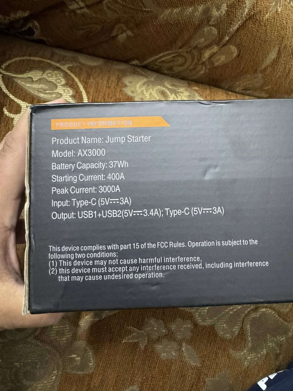 جطل ماركة ASPERX جديد غير مستخدم عملاق


**إذا كنت صاحب هذا الإعلان وتريد حذفه لأي سبب، رجاءا أرسل رسالة إلى الدعم الفني**