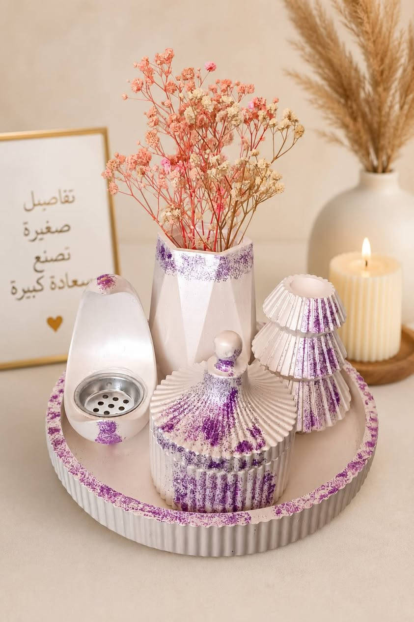 طقم ديكور ڤازه + شمعه + حامل شمع + صينيه + مبخره سعر 15 الف فقط توصيل داخل الوردية 3


**إذا كنت صاحب هذا الإعلان وتريد حذفه لأي سبب، رجاءا أرسل رسالة إلى الدعم الفني**