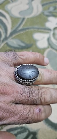 خاتم فضة 925 • عباس اباد افغاني • قياس 28