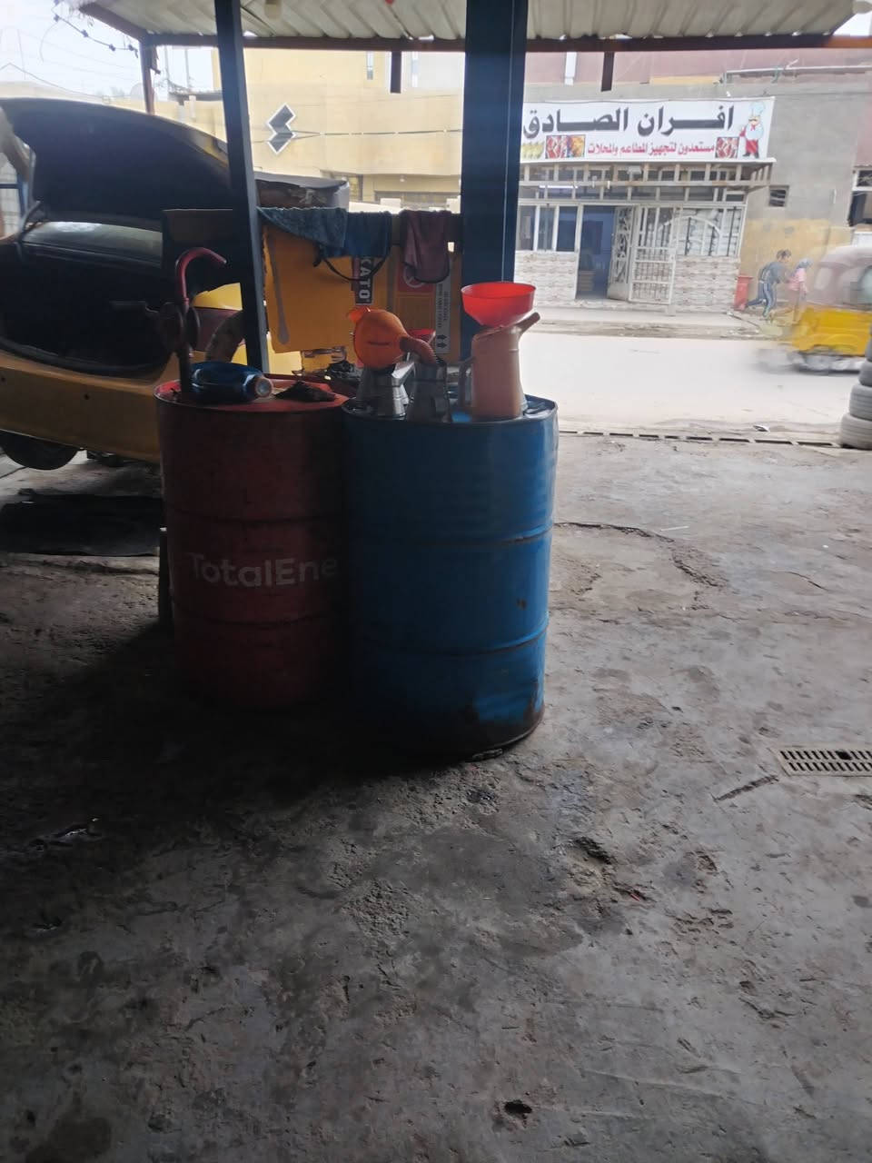 سلام عليكم محطة غسل  دهن وبنجر البيع شغلهة زين الاستفسار ***********
