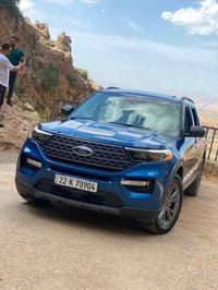اكسبلور xlt 2021 السيارة وارد امريكي  فئتها xlt فول للاخير  بنوراما كي...