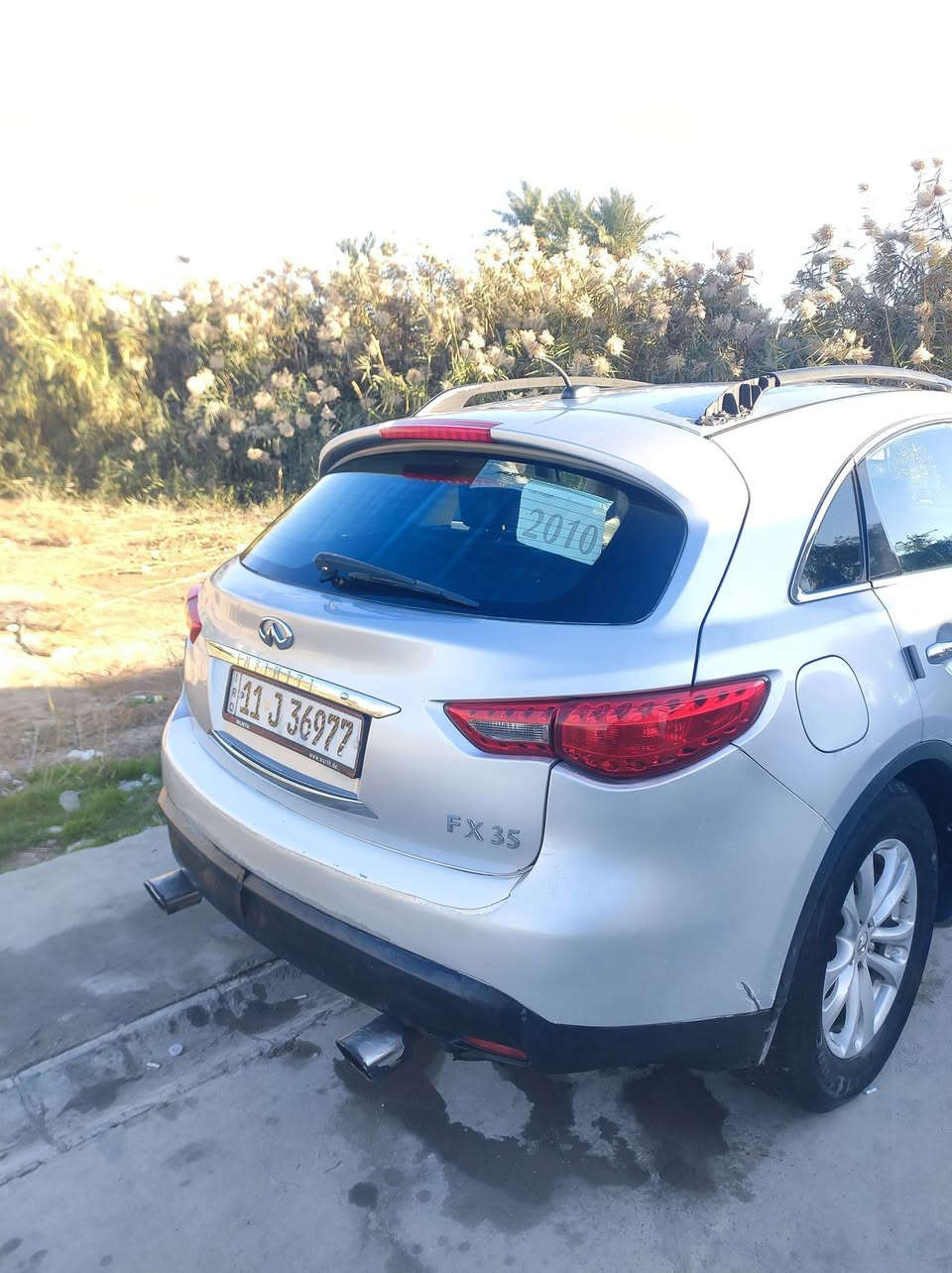 Fx35/2010 فول مواصفات 
كلين بيها ضربه ربع بنيد ودعاميه  محرك 3500

داخل مشمشي تبريد تدفئه  شغال  صدر 80 بالميه 

كير يحتاج تبديل دهن مالته مابدل ابد مابي كل عيب يعد كل النمر  العادي والسبورت 

محرك نظيف فقط بي بداية بكن لا تبخير ولا صرف ولا صوت  باقي تفاصيل خابر ودلل بسمي تحويل مباشر مشروع وطني 

السعر 97/   بيها مجال    يرهم مراوس حسب القناعه اتصال ***********
