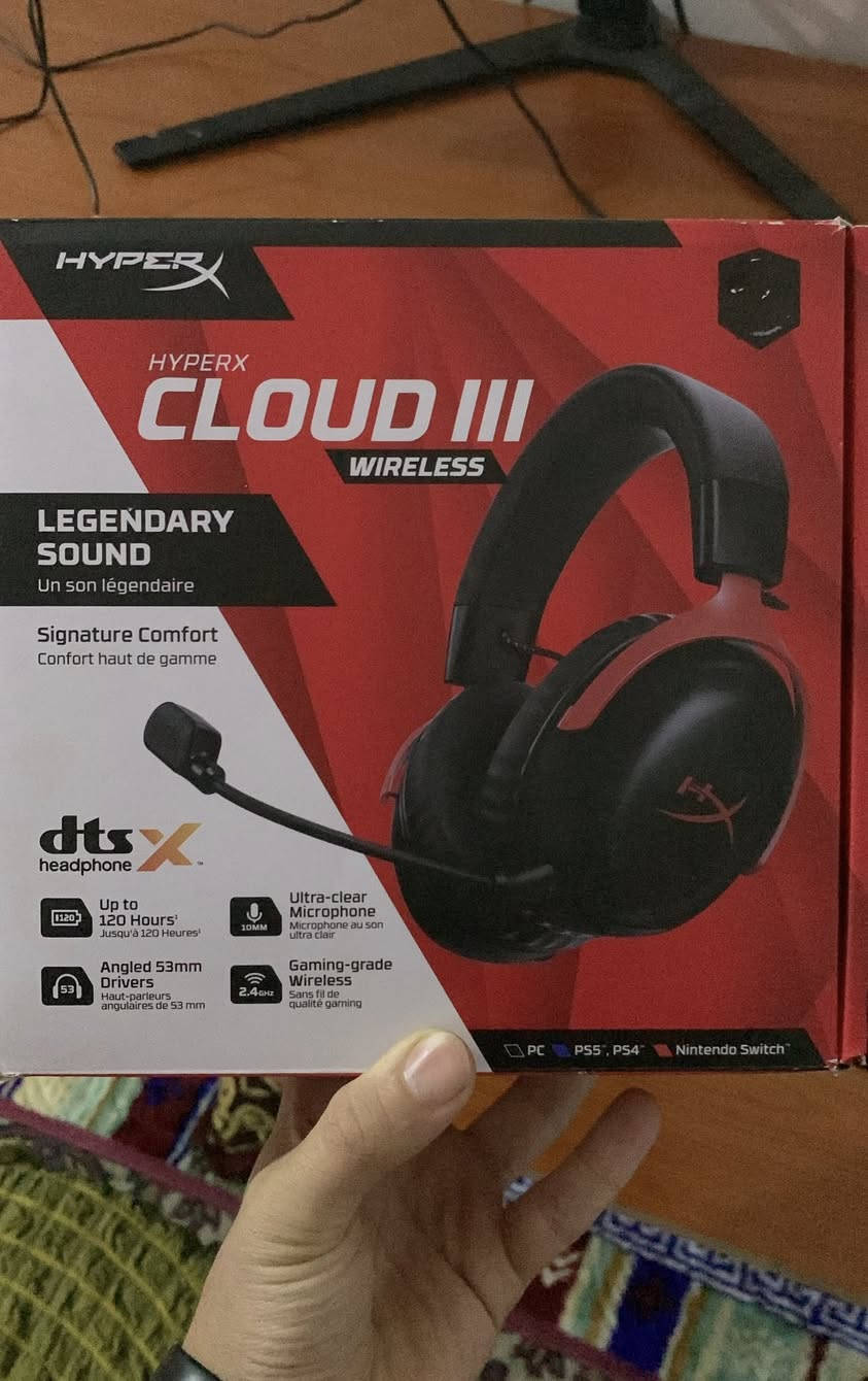 السلام عليكم سماعات هايبر اكس كلاود 3 وايرليس للبيع
شباب سماعه ماخذها جديده مو اوبن بوكس التفيده خ يجيني خاص سعرها 100,000
متوفر توصيل


**إذا كنت صاحب هذا الإعلان وتريد حذفه لأي سبب، رجاءا أرسل رسالة إلى الدعم الفني**